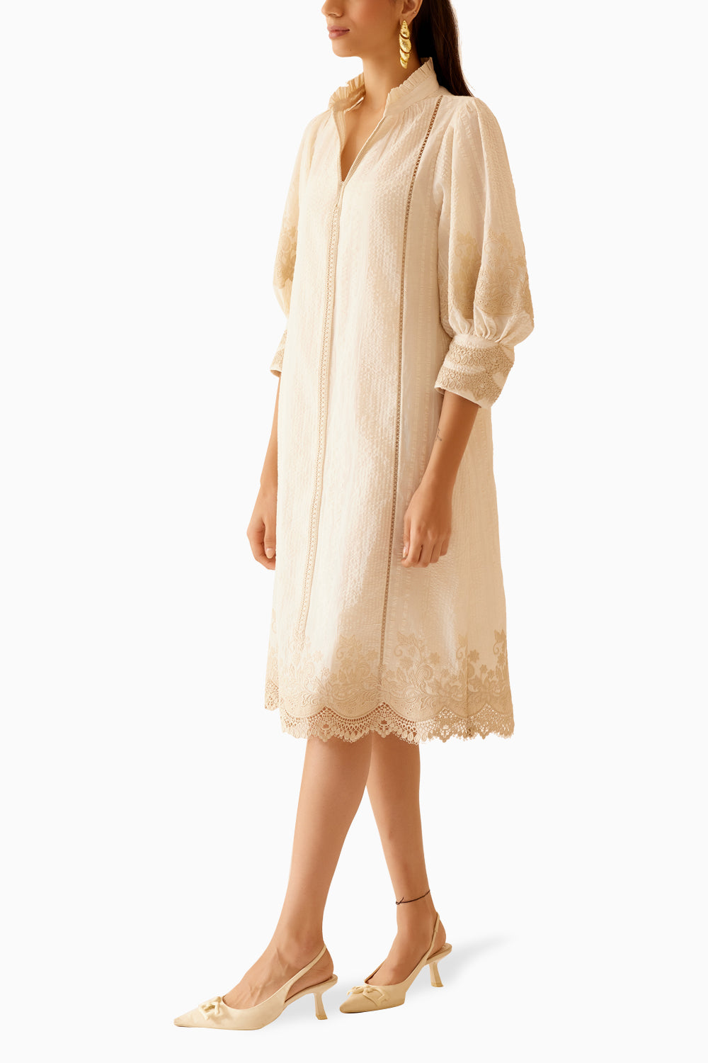 Slava Ivory Dress