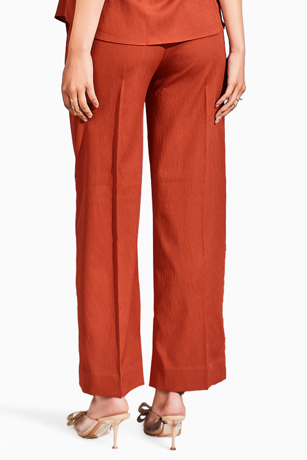 Rust Drawstring Everyday Pants