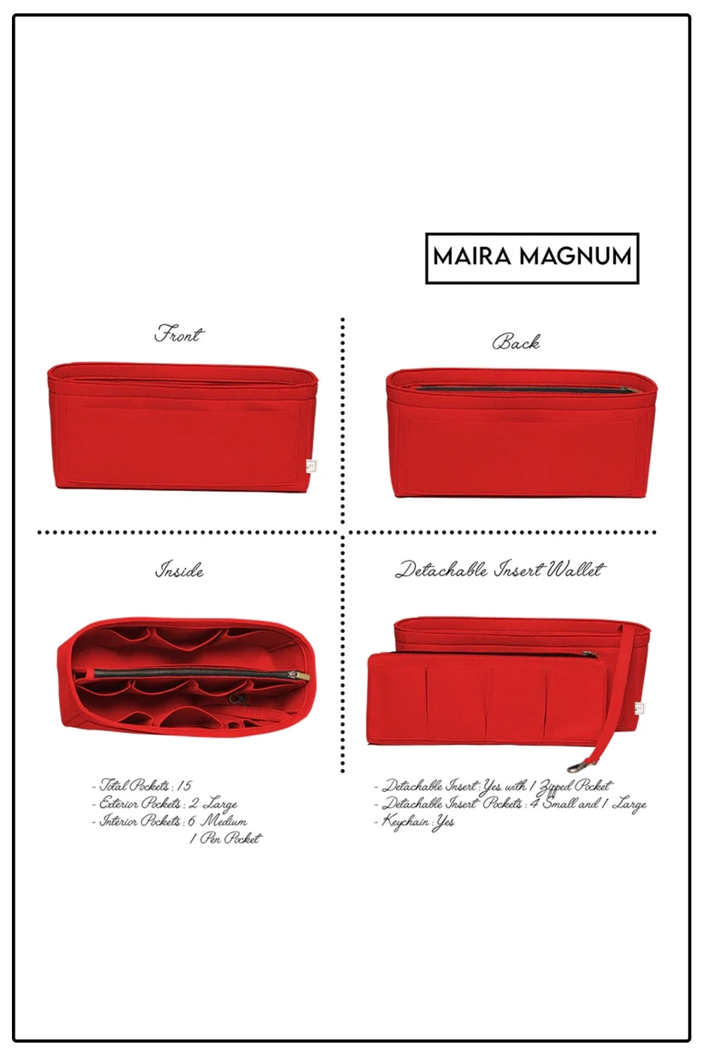 Red Maira Magnum Organiser