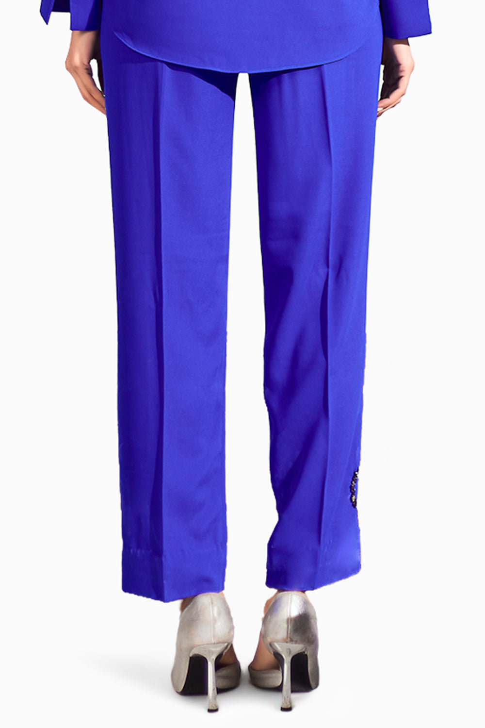 Electric Blue Abstract Ink Blue Pant