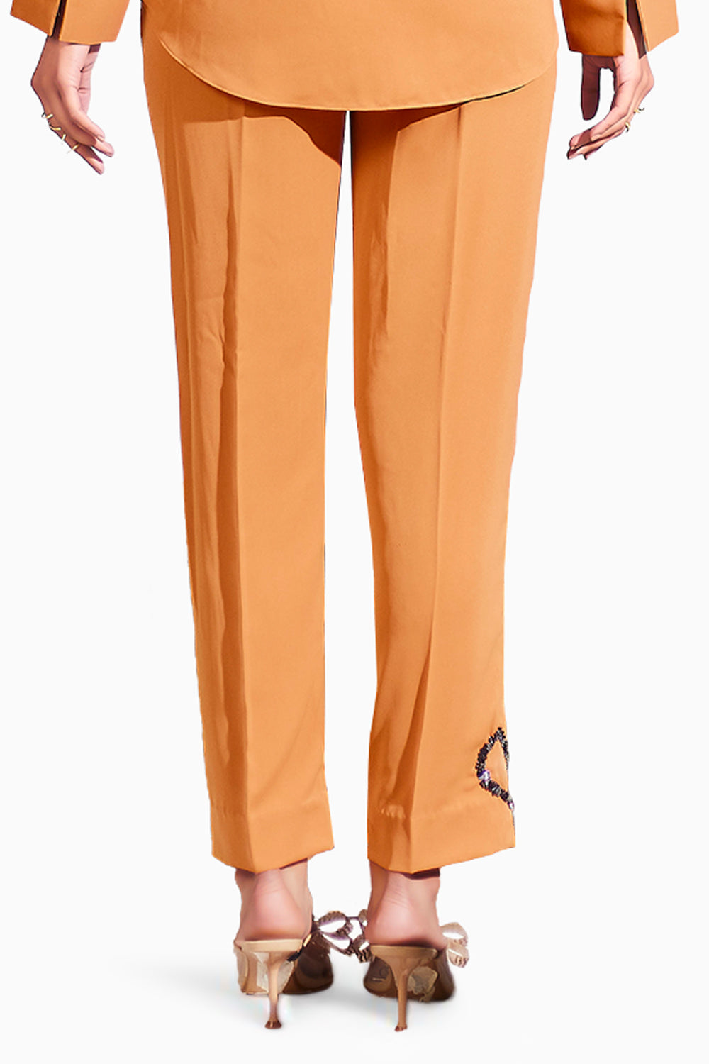 Copper Abstract Beigy Pants