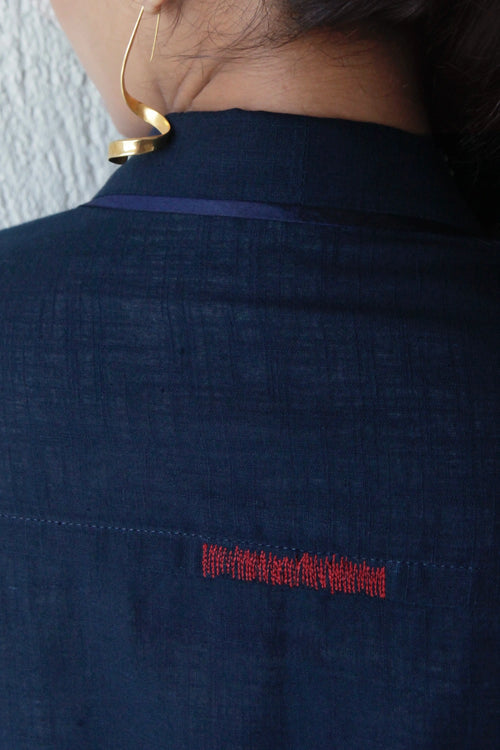Navy Asira Kimono Overlayer