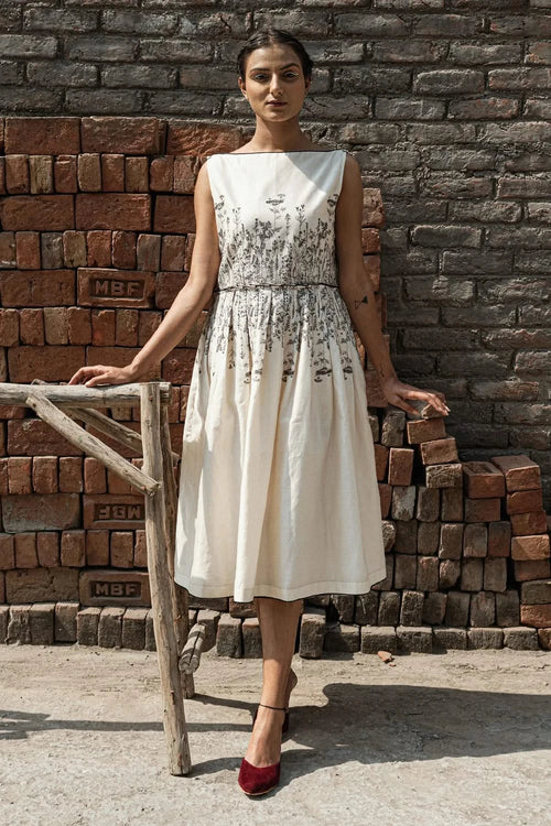Aster Knife Pleat Dress