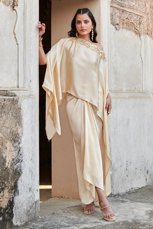 Haven Ivory Cape and Skirt Set