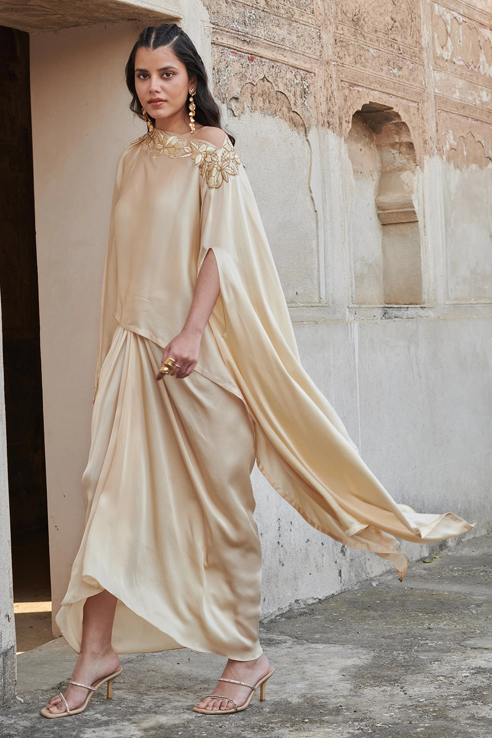 Haven Ivory Cape and Skirt Set
