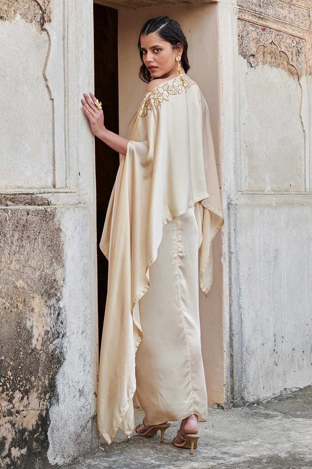 Haven Ivory Cape and Skirt Set