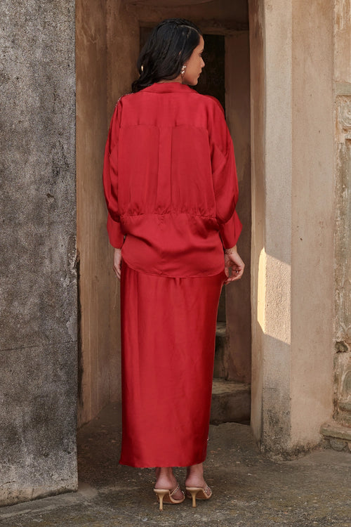Laurel Red Co-ord Set