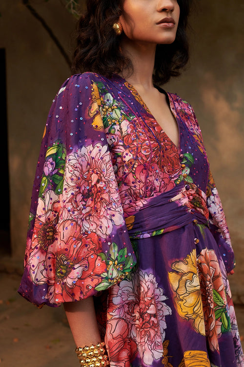 Zinnia Purple Dress