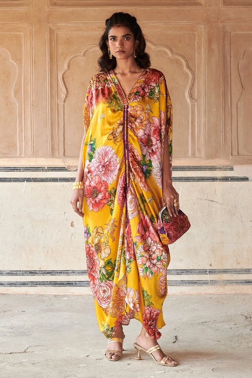 Soleil Yellow Kaftan