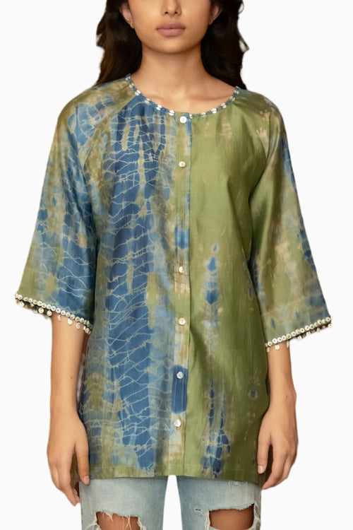 Blue and Green Avery Shirt