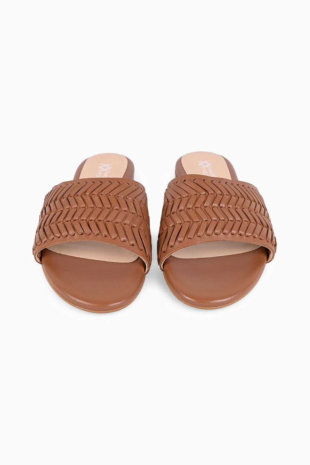 Avery Tan Leather Flats