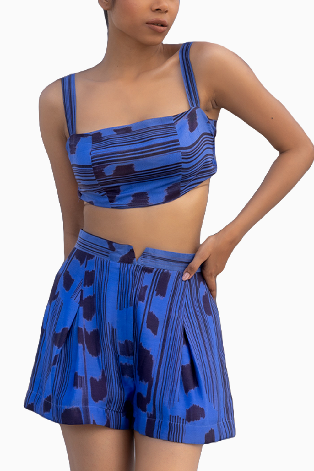 Scribble Summer Set with Cobalt Blue Shirt