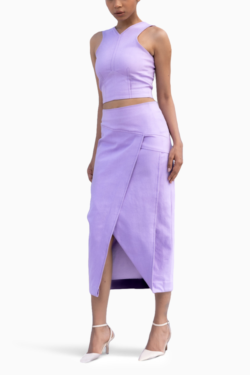 Lilac Denim Set