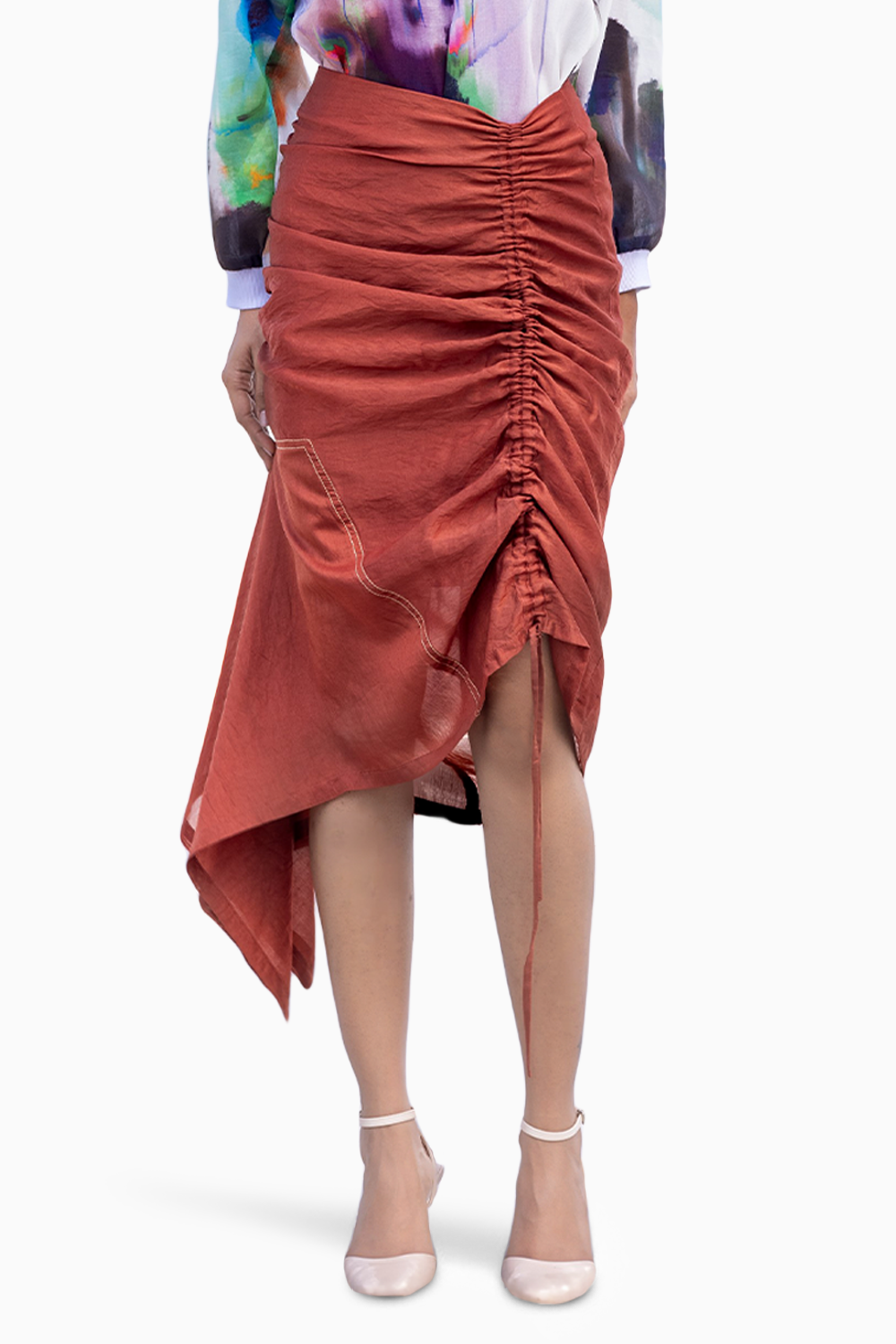 Caramel Midi Skirt
