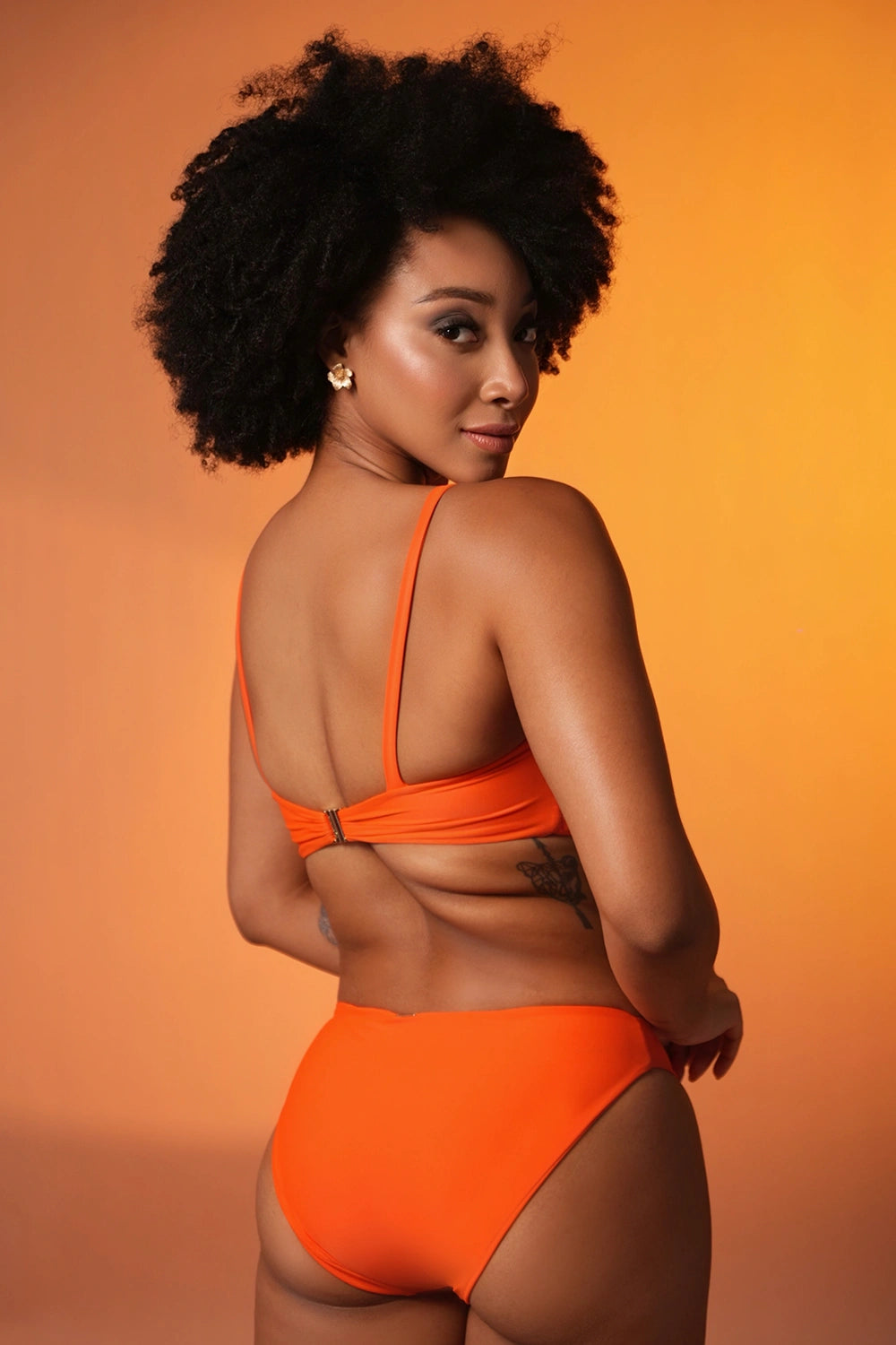 Orange Bikini Set with U Hardware