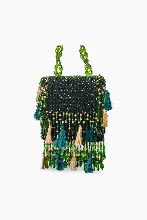 Daphne Green Crystal Bag