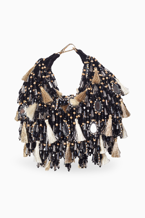 Sienna Black Boat Bag