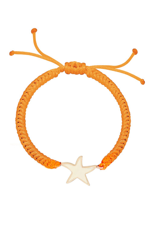 Baby Star Enamel Cord 14KT Gold Bracelet