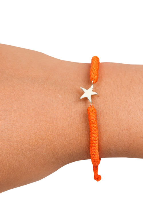 Baby Star Enamel Cord 14KT Gold Bracelet