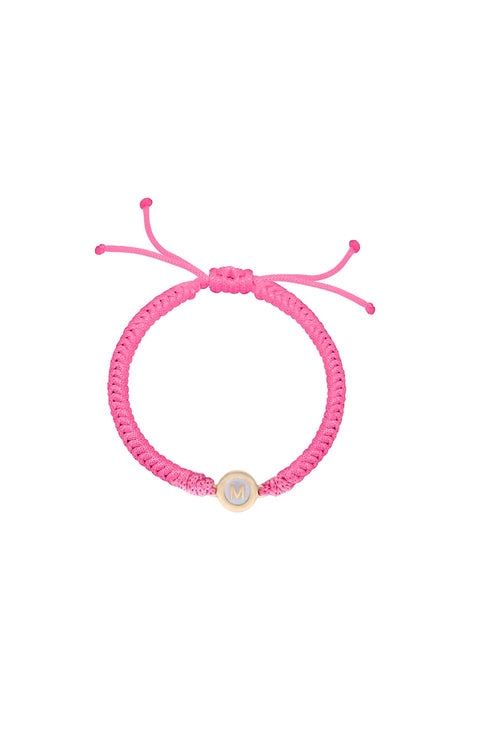 Baby Personalised Cord 14KT Gold Bracelet