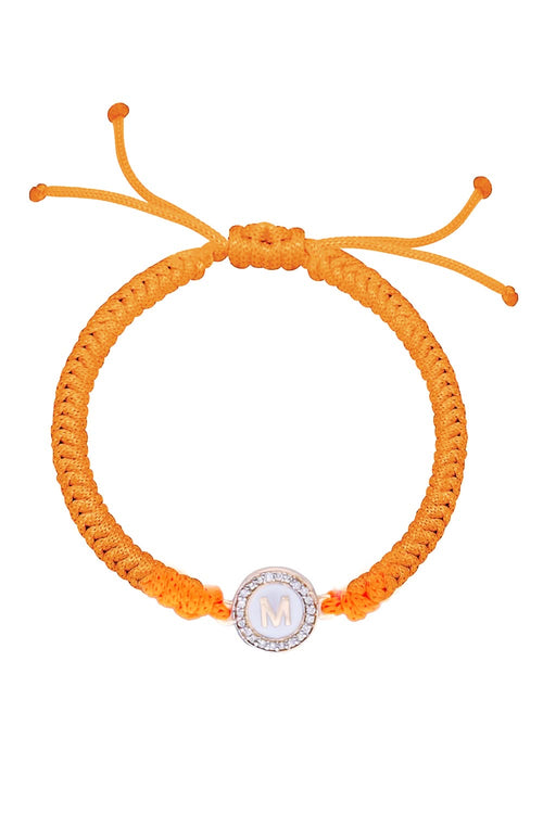 Baby Personalised Diamond Cord Bracelet