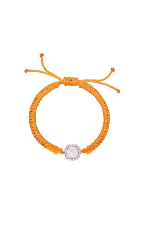 Baby Personalised Diamond Cord Bracelet