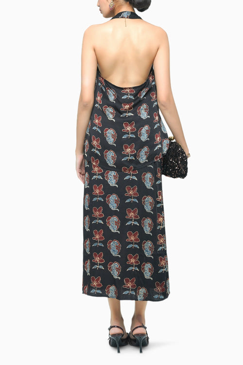 Bold Halter With Beast Slip Skirt