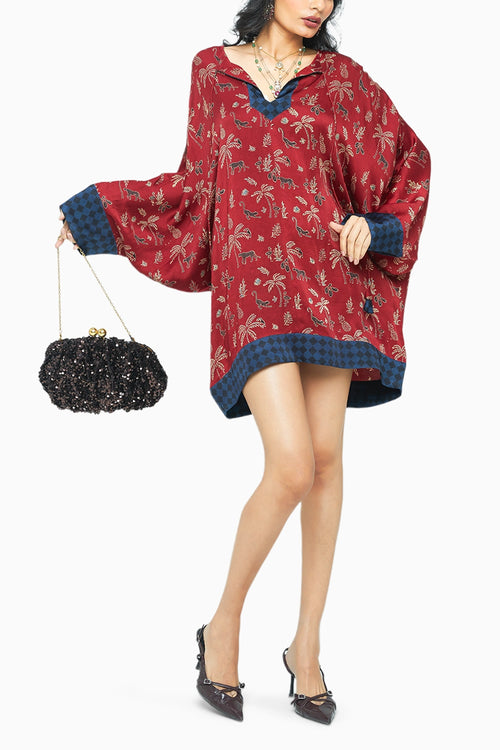 Rosewood Dolman Sleeve Tunic