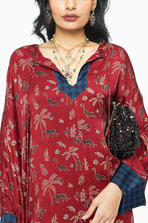 Rosewood Dolman Sleeve Tunic