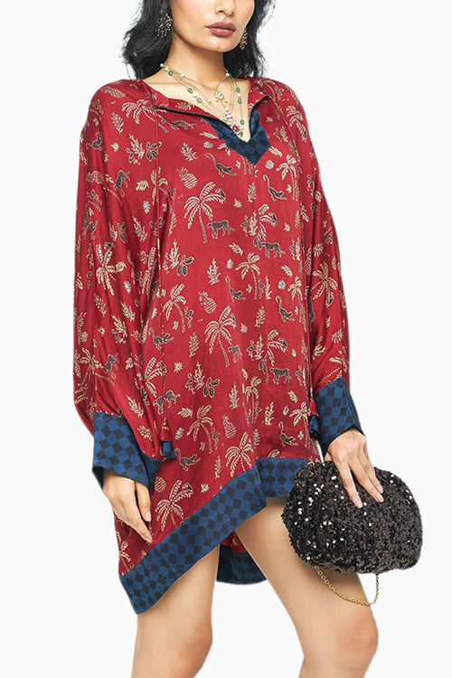 Rosewood Dolman Sleeve Tunic