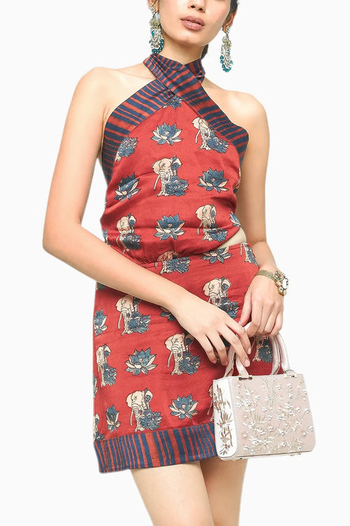 Terracotta Giant Mini Dress