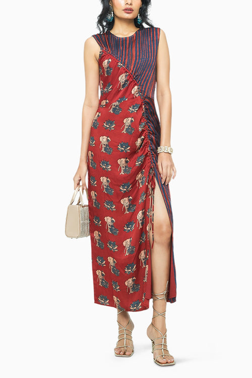 Terracotta Ruché Dress