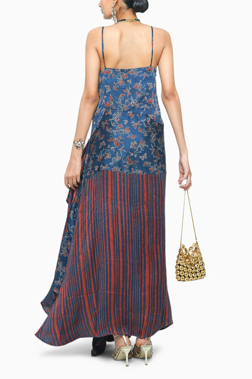 Indigo Flutter Dress