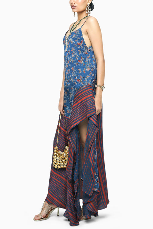 Indigo Flutter Dress