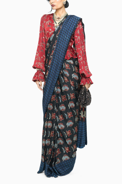 Pre-Stitched Wild Bloom Saree