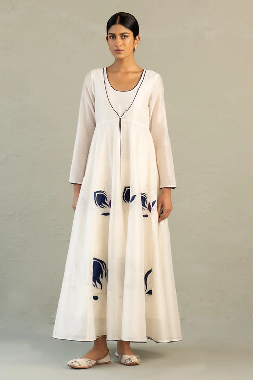 Blue Edit Long Anarkali
