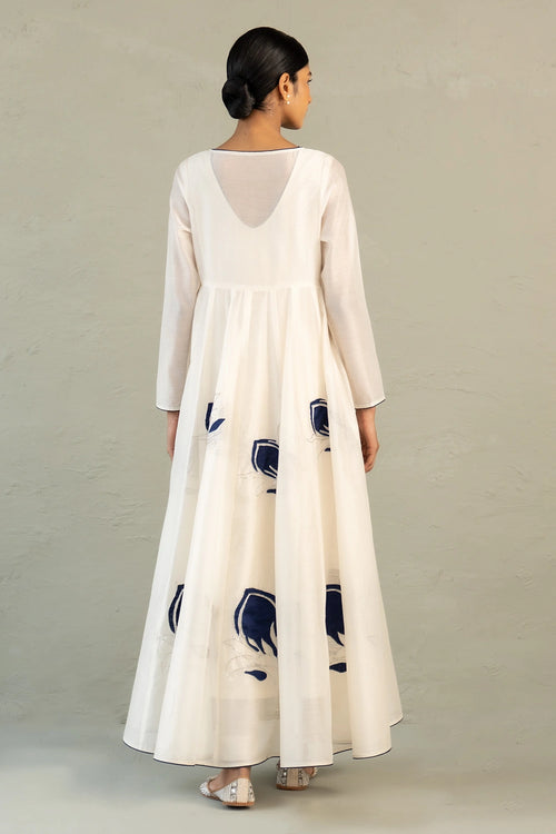 Blue Edit Long Anarkali