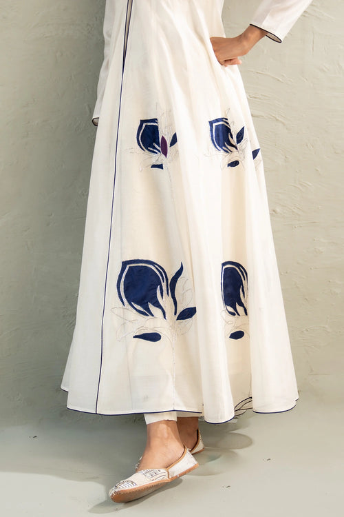 Blue Edit Long Anarkali