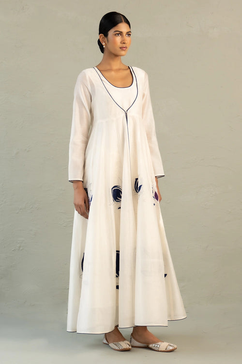 Blue Edit Long Anarkali