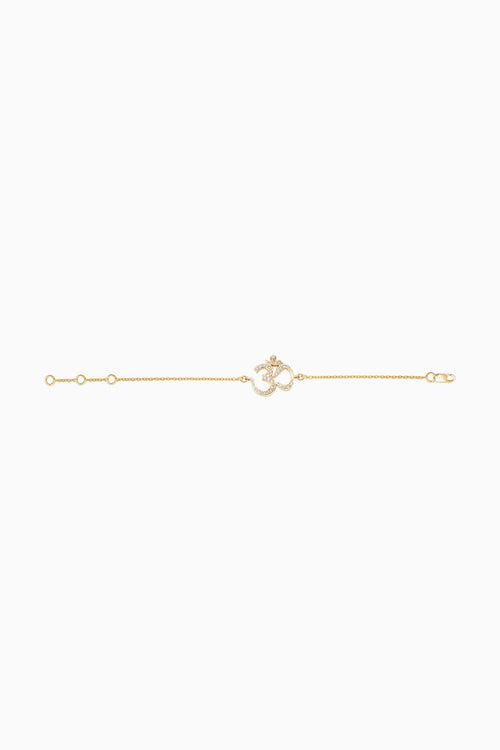 Om Diamond Chain Bracelet