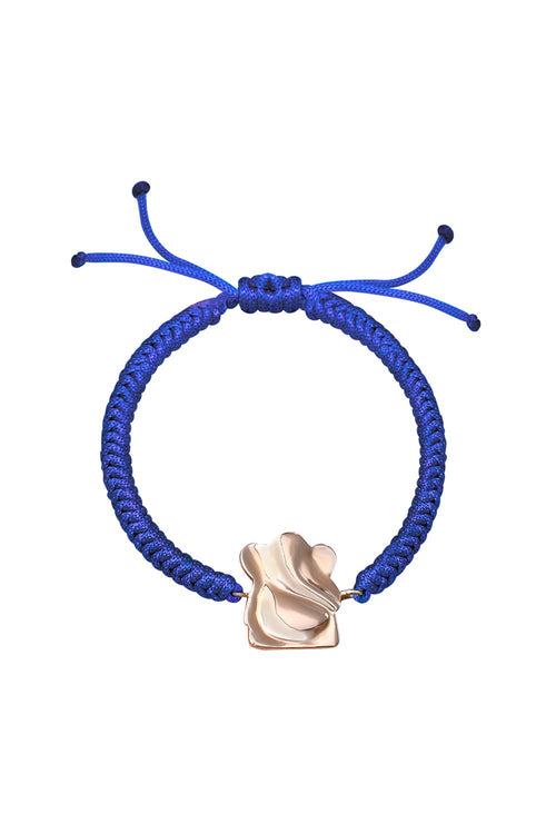 Ganesha Cord Rakhi 14KT Gold Bracelet