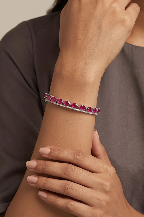 Rosavelle Pear Shape Cuff Bracelet