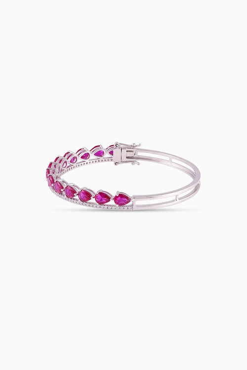 Rosavelle Pear Shape Cuff Bracelet