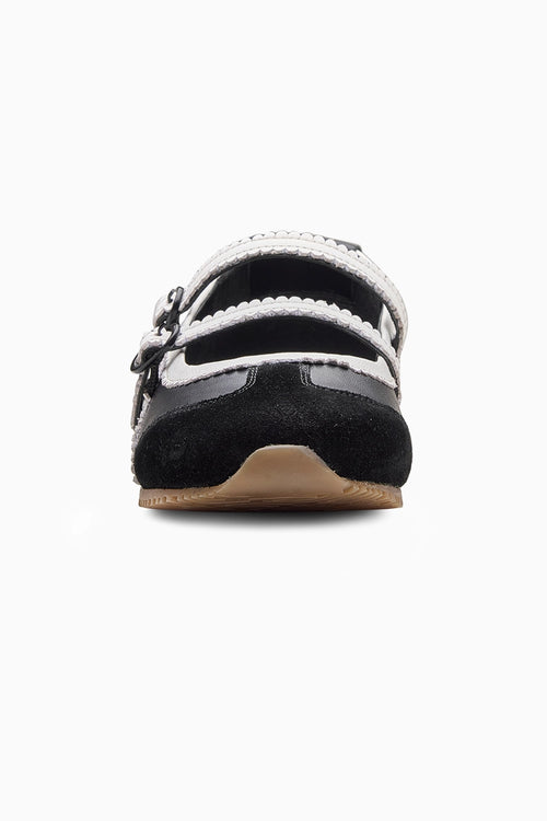 Bubble Black and White Flats