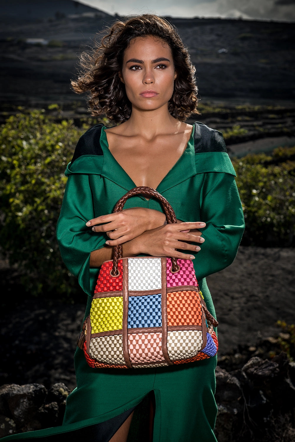Surprise Patchwork Bucket Bag