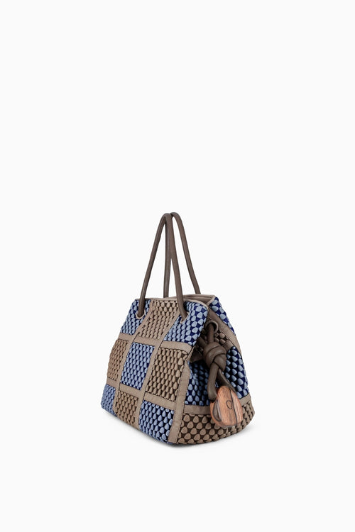 Bucket Ash Grey & Sky Blue Bag