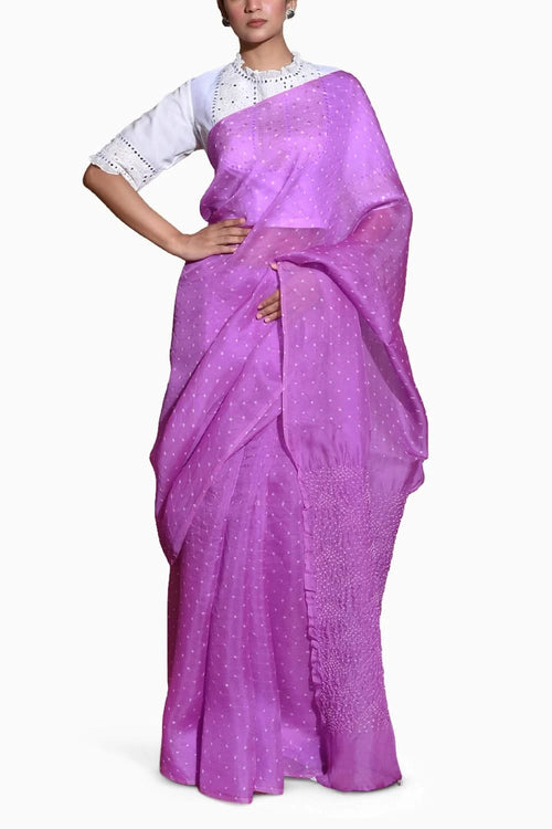 Lavender Chaand Saree