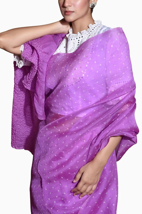Lavender Chaand Saree