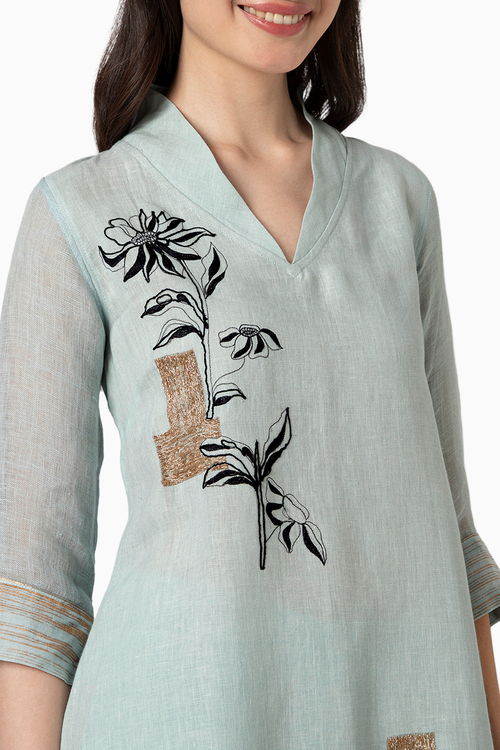 Beaten Metal Ice Kurta and Pant