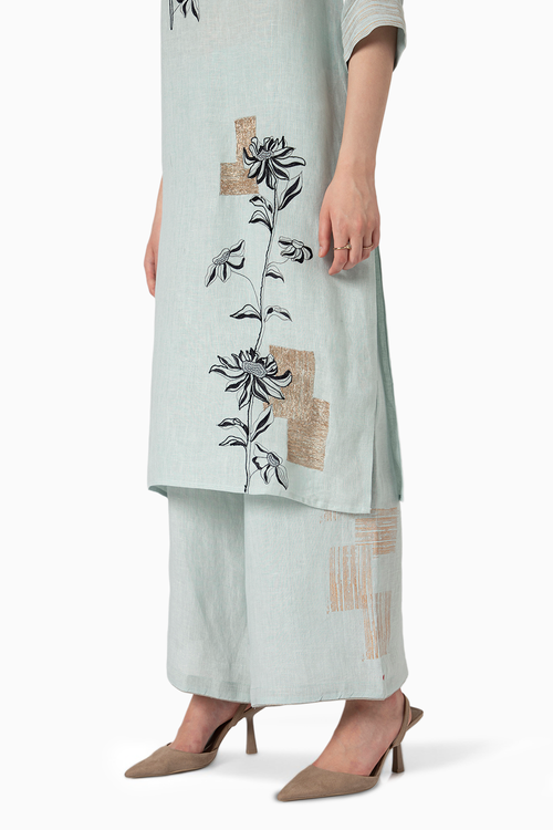 Beaten Metal Ice Kurta and Pant